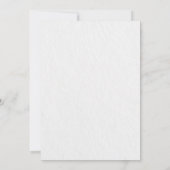 Oh boy! Modern Blue bow baby shower 招待状 (裏面)