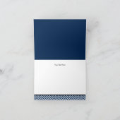 Oh Boy Mustache赤ちゃんシャワーサンキューカード サンキューカード (内部)