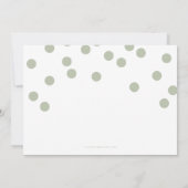 Oh Boy Safariジャングル動物動物少年の赤ちゃんシャワーI 招待状 (裏面)