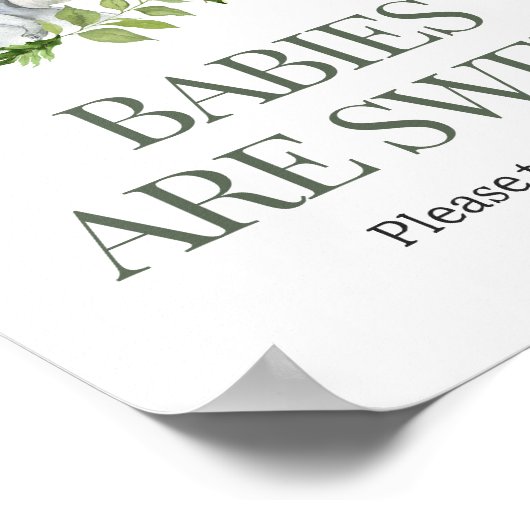 Oh Boy Safari赤ちゃんシャワーベビーは甘い ポスター (角)