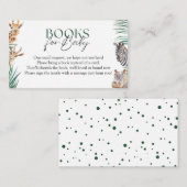 Oh Boy Safari Animals赤ちゃんシャワーベビー エンクロージャーカード (正面/裏面)