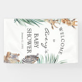 Oh Boy Safari Animals Banner Welcome Sign Banner 横断幕 (横)