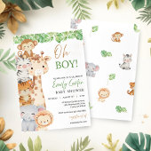 Oh Boy! Safari Baby Shower Invitation 招待状