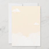 Oh Boy, Teddy Bear Baby shower boy サンキューカード (裏面)