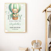 Oh Boy, Teddy Bear Baby Shower boy ポスター