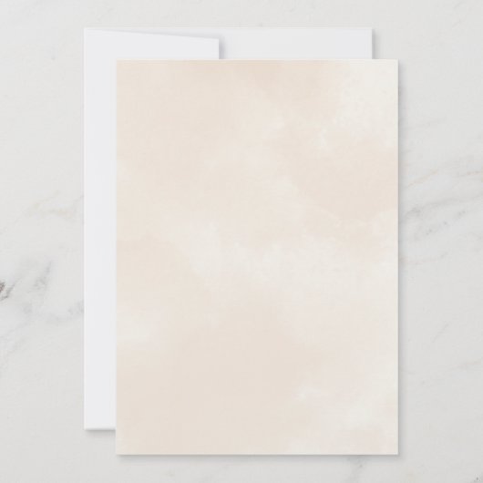 Oh Boy,  Teddy Bear Baby shower boy 招待状 (裏面)