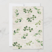 Oh Boy Woodland Animals Baby Shower Invitation 招待状 (裏面)