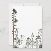 Oh Boy Woodland Baby Shower 招待状 (裏面)