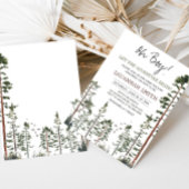 Oh Boy Woodland Baby Shower 招待状