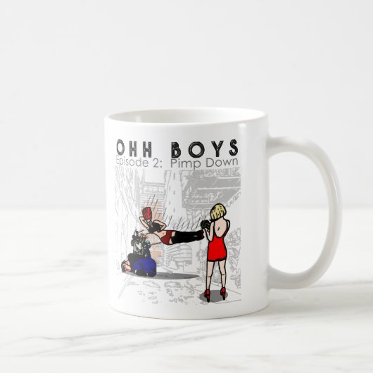 OH BOYS EPISODE 2 -売春あっせん業者ダウン コーヒーマグカップ (右)