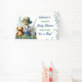 Oh Buoy, it's a Boy! フィッシングテーマのベビーシャワー 横断幕 (インサイチュ)