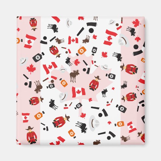 Oh Canada – 何カナダが有名か マグネット (正面)