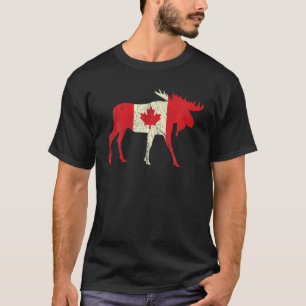 Oh Canada Cute Patriotic Gnome Maple Leaves Happy Tシャツ