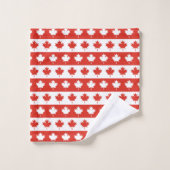 Oh Canada | Elegant Red Maple Leaf バスタオルセット (ウォッシュタオル)