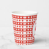 Oh Canada | Elegant Red Maple Leaf 紙コップ (右)