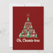 Oh Chemis-tree Funny Science Chemistry Christmas  サンキューカード (裏面)