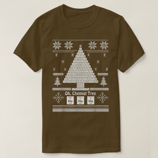 Oh Chemist Tree Chemistree Chemistree Science Chri Tシャツ (デザイン正面)