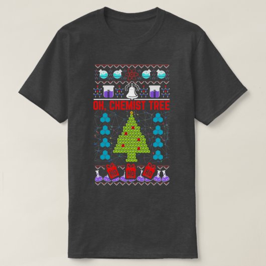 Oh Chemist Tree Science Themed Design 1 Tシャツ (デザイン正面)