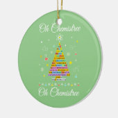 Oh Chemistree定期カラフル表要素Che セラミックオーナメント (左)