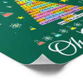 Oh Chemistree定期カラフル表要素Che ポスター (角)