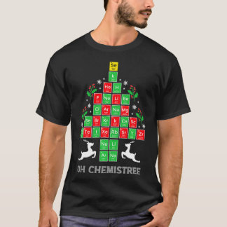 Oh Chemistree カッコいい Science Chemical Periodic Tabl Tシャツ