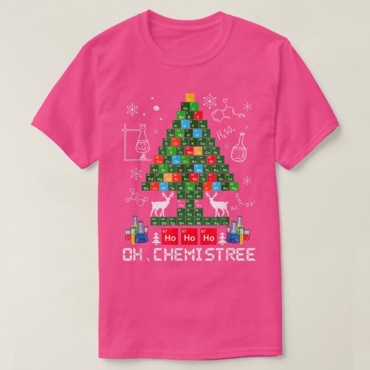Oh Chemistree Chemistry Teacher Christmas Teacher  Tシャツ (デザイン正面)