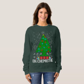 Oh Chemistree Christmas Chemistry Science Periodic スウェットシャツ (正面フル)