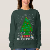 Oh Chemistree Christmas Chemistry Science Periodic スウェットシャツ (正面)
