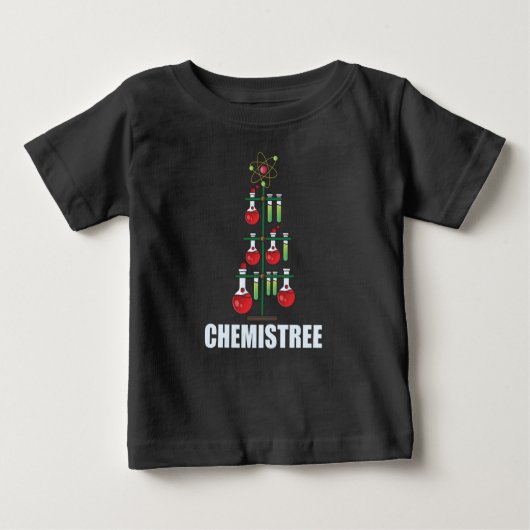 Oh Chemistree Christmas Chemistry Science teacher  ベビーTシャツ (正面)