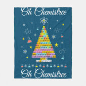 Oh Chemistree Colorful Periodic Table Elements Che フリースブランケット (正面)