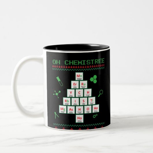 Oh Chemistree Oh Chemistreeのおもしろいな要素のデザイン ツートーンマグカップ (左)