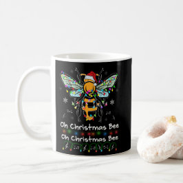 Oh Christmas Bee Bee Santa Hat Bee Light Christmas コーヒーマグカップ