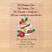 Oh Christmas Tea! アクリル招待状 (正面)