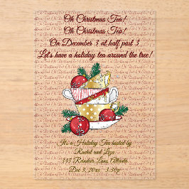 Oh Christmas Tea! アクリル招待状