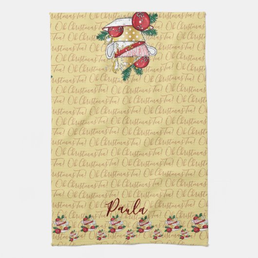 Oh Christmas Tea! キッチンタオル (縦)