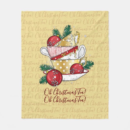 Oh Christmas Tea! フリースブランケット (正面)