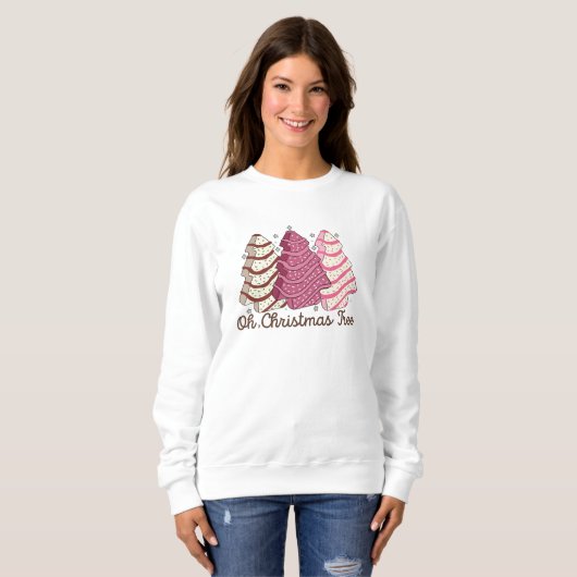 Oh Christmas Tree Cake Sweatshirt スウェットシャツ (正面フル)