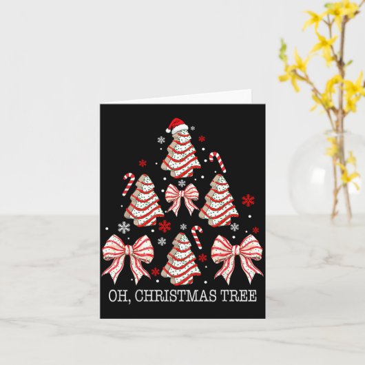 Oh Christmas Tree Cakes Debbie Becky Jen Cake Love カード (黄色い花)