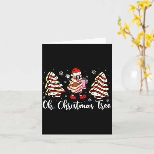 Oh Christmas Tree Cakes Debbie Becky Jen Cake Love カード (黄色い花)