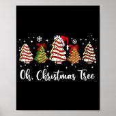 Oh Christmas Tree Cakes Debbie Becky Jen Cake Love ポスター (正面)