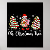 Oh Christmas Tree Cakes Debbie Becky Jen Cake Love ポスター (正面)