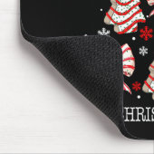 Oh Christmas Tree Cakes Debbie Becky Jen Cake Love マウスパッド (コーナー)