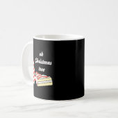 Oh Christmas Tree Cakes Debbie Funny Christmas Sna コーヒーマグカップ (正面左)