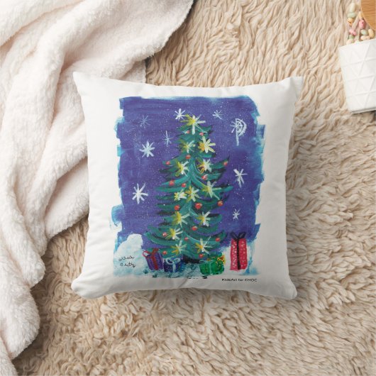 Oh Christmas Tree - Kids Art for CHOC クッション (ブランケット)