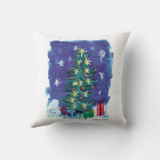 Oh Christmas Tree - Kids Art for CHOC クッション (裏面)