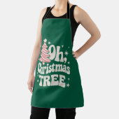 Oh Christmas Tree Light Merry Christmas Xmas エプロン (インサイチュ)