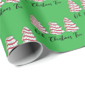 Oh Christmas Tree Little Debbie Cakes Gift Wrap ラッピングペーパー (ロールコーナー)