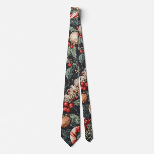 Oh Christmas Tree - Men's Custom Necktie ネクタイ (正面)