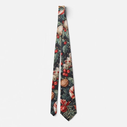 Oh Christmas Tree - Men's Custom Necktie ネクタイ (裏面)