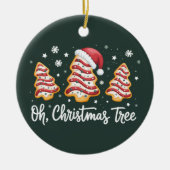 Oh, Christmas Tree Merry Christmas Debbie Cookie セラミックオーナメント (正面)